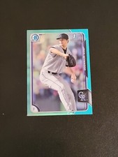 Jack Wynkoop 1st Bowman 2015 Bowman Chrome AQUA Refractor - Rockies Prospect