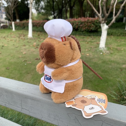 12cm Capybara Plush Toy BAG Keychain Key Ring Pendant Jewelry Fans Gift - Picture 4 of 22