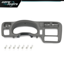 Dash Radio Cluster Bezel Double Din Fit For Chevy S10 Blazer Jimmy Sonoma 98-05