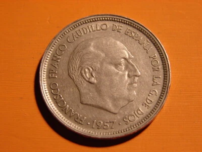 ESPAGNE. 50 PESETAS 1957. ETOILE 60. FRANCO. - Photo 1/2