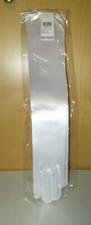 Claire's Long White Stretch Satin Gloves, Bridal, Costume, Opera Length 19" New