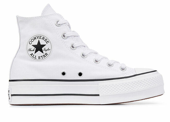Converse Chuck Taylor All Star Lift Hi White Black Platform Converse Chuck Taylor All Star Lift Hi White Black Platform