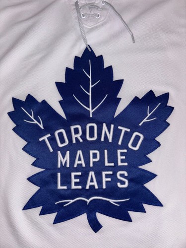 Autentica maglia da hockey Toronto Maple Leafs Adidas 54 bianca NUOVA Fight Strap NHL - Foto 3 di 7