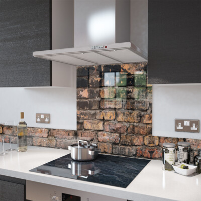 Premier Range ''1 - Rustic Brick'' Glas Spritzschutz