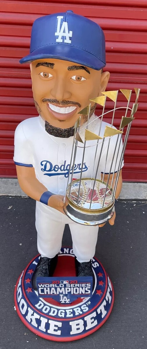 Mookie Betts DODGERS 2020 World Series Champions Trophy 3 FT BOBBLEHEAD  #/12 MLB