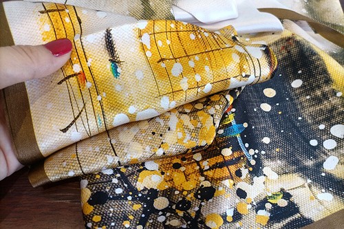 Dames écharpe de 100% soie,Foulard Soie Femme , 145 * 15 cm Ruban - Picture 52 of 71