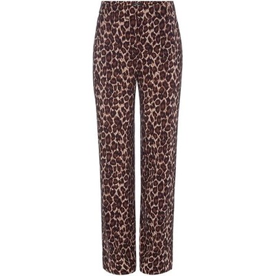 MAX MARA WEEKEND Wide leg trousers Leopard Print Size UK8 (REF6)