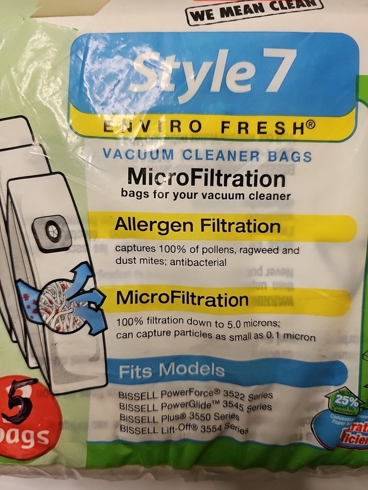 Bissell Style 7 Vacuum Cleaner Bags 5 COUNT eBay