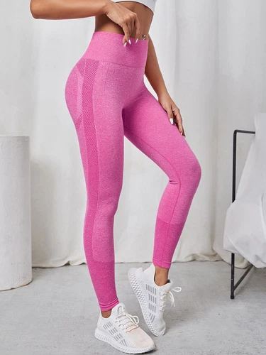 Damen Scrunch Po Lift Booty Workout Leggings nahtlos hohe Taille Yogahose - Bild 16 von 55