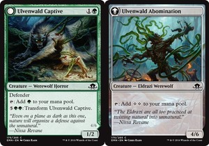 Ulvenwald Captive // Ulvenwald Abomination x4 - Eldritch Moon - NM-Mint, English