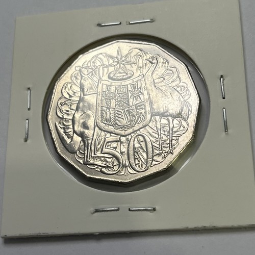 2009 50 Fifty Cent Coin - Uncirculated in 2x2 - Coat of Arms Australian Decimal - Picture 10 of 11