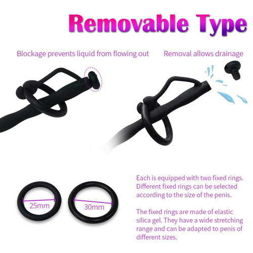 Hollow Soft Silicone for Male Tube Urethral Stretching Dilator Sounding Plug NEW - Picture 9 of 15
