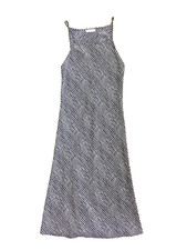 JOSIE by NATORI Vintage Navy and White Nightgown Slip Dress Long SZ Medium Y2K