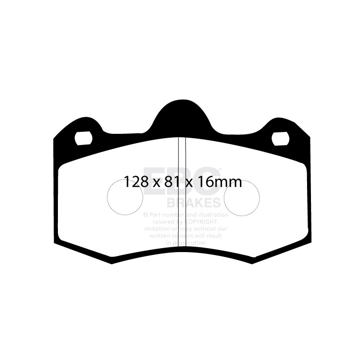 EBC Bluestuff NDX Brake Pad Set Rear For 2012-2014 MCLAREN MP4-12C #DP5036NDX