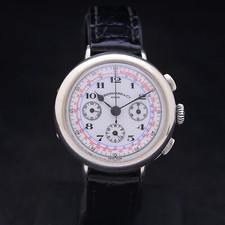 Eberhard & Co Replica Chronograph Excelsior Park  925 silver 38 mm cal. 40 + box