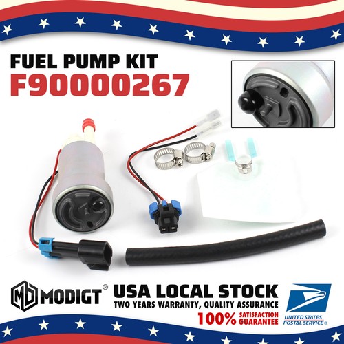 Durable 450LPH High Quality Performance Fuel Pump+Kit F90000267 E85 NEW TIA485-2
