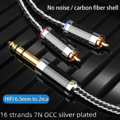 2.5/3.5/4.4/6.5mm Balanced to 2RCA Male Cable for Digital Player HiFI Audio Cord