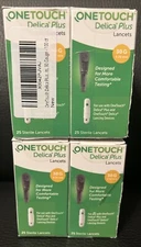 OneTouch Delica Plus 30G Lancets (Pack of 100 Units -4 Boxes Of 25) Exp 2028 NEW
