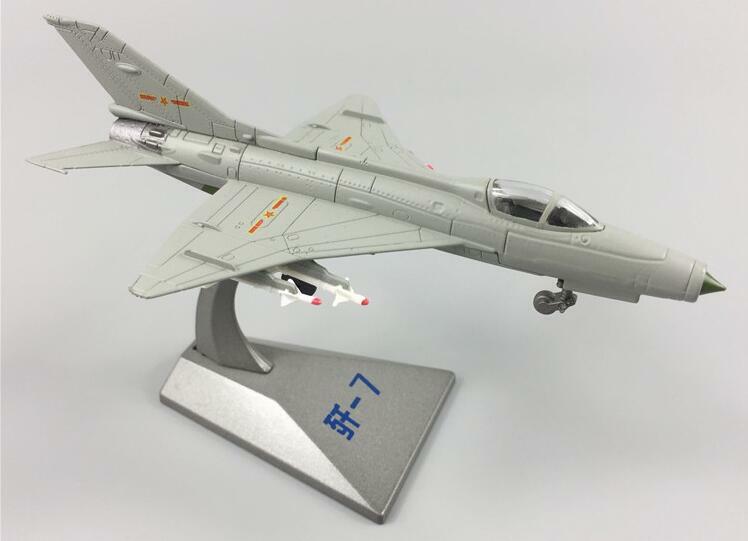 1:100 Alloy aircraft model Chinese Air Force Chengdu J-7/F-7