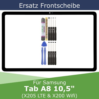 Ersatz Frontglas für Samsung Tab A8 10,5'' (X205 LTE/ X200 WiFi) Display Scheibe
