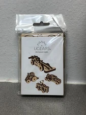 UGears 9027406 U-Fidget 3D Puzzle Model Wood Natural VEHICLES