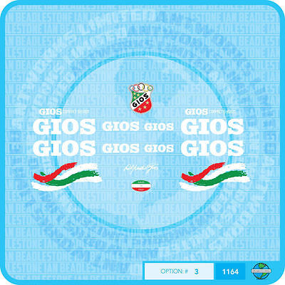 Transfers Decals 07116 Gios Compact Bicycle Stickers