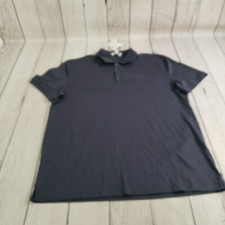 Calvin Klein Polo Shirt Mens Medium Gray New NWT Liquid Cotton Short Sleeve