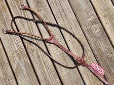 CWD Brown Leather Elastic Running Martingale - Size 3 (Full) - NWT!