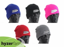 INNOVA SOLID FLEECE LINED KNIT BEANIE HAT *pick  a color* Hyzer Farm disc golf