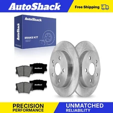 Rear Brake Rotors Premium Ceramic Pads for 2018-2021 Toyota Camry 2.5L