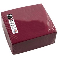Pronappe Servietten Bordeaux 2-Lagig 38,0 X 38,0 Cm, 40 St.