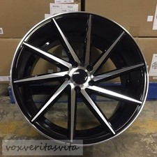 19 8.59.5 Staggered Black Machine Swirl Concave Style Wheels Rims 5x114.3