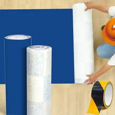 Temporary Floor Protection Roll, 40“ x 100' Hardwood Floor Covering for Prote...