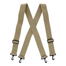 CTM Men's Big Tall Elastic X-Back Suspenders with Plastic Hook Ends