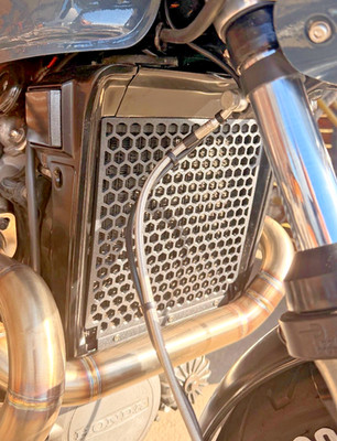 Honda CX/GL 500 Kühlergrill, Cafe Racer, Hexagon Stil, Kühler, Gitter, Schutz