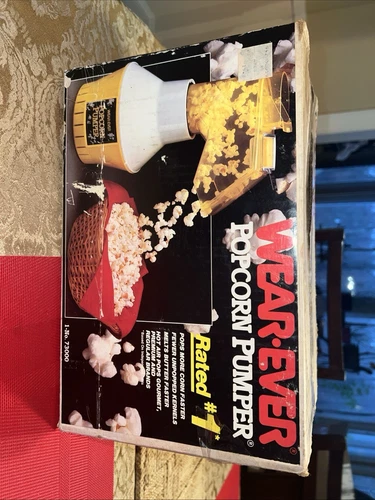 New! Vintage Wear-Ever Fresh POPCORN PUMPER Electric Hot Air Popper Maker Untest