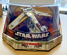 Star Wars Die Cast Titanium Series Republic Gunship 7" BRAND NEW