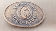 Vintage Firestone Accu-Ride Wheel Rim Steel Belt Buckle H2