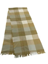 Avoca Handweavers 100% Pure New Wool Scarf Plaid