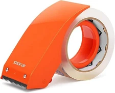 Heavy Duty Packing Tape with Dispenser, Strong Durable Shipping Tape, Packaging