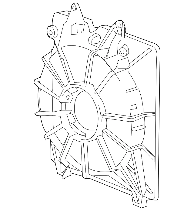 Genuine Honda 2018-2024 Odyssey Fan Shroud 19015-5MR-A01