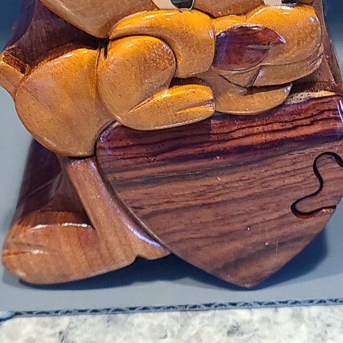 Vintage Looney Tunes Tweety Bird Inlay Wooden 3-D Puzzle Jewelry Box - Picture 16 of 17