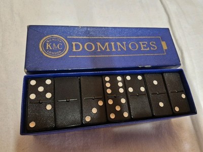 Vintage Dominosteine Mde von K&C Ltd London sehr guter Zustand 