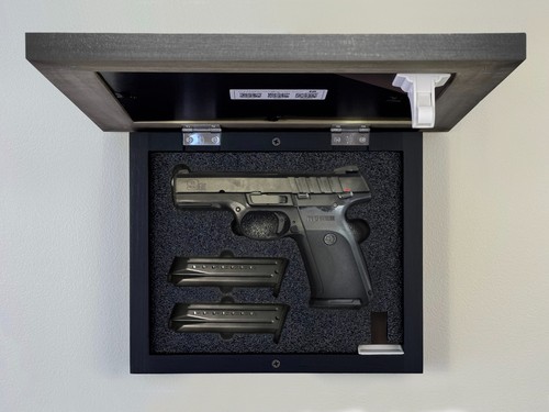 Hidden Storage Photo Frame for Gun and Valuables / *NATURAL WOOD* - Afbeelding 2 van 45