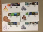 Six GB fdc with sets up to 65p