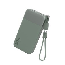 90W Power Bank 20000mAh PD Charging Portable Battery with Detachable Cable Green