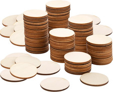 100 Pieces Unfinished Wood Circles for Crafts 2 Inch Wood Rounds  Wooden Disc