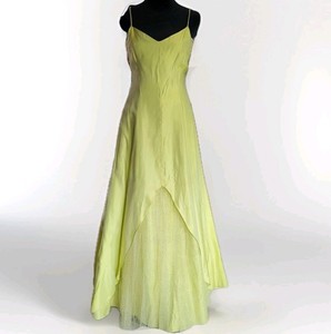 cult gaia willow dress green Smak Parlour Chartreuse Velvet Burnout Fringe Sleeve Stevie Maxi Dress XL/14-16 main image 0