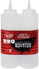 Tablecraft 12 oz Clear Heavy Duty Squeeze Bottle 2 One Size, Multi-color