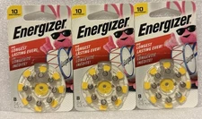Energizer Size 10 Hearing Aid Batteries - Yellow 24 Pack Use By May 2026